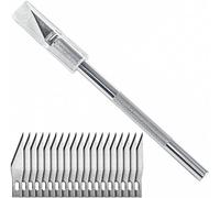Washati Scalpel avec 20 lames de rechange - Cutter de précision