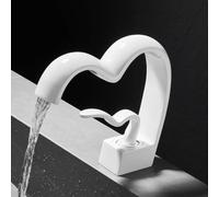 washbasin faucets Hot and Cold Toilets Waterfall Basin Sink faucets All Copper, White