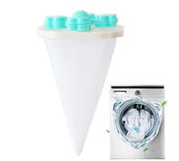 Washer Lint Catcher, Floating Hair Remover, Reusable Mesh Filter, Laundry Cleaning Ball, Portable Fabric Debris Trap, for Home Laundry Machine, 2-Pack More