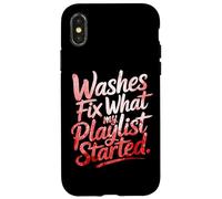Washes Fix What My Playlist Started Coque pour iPhone X/XS