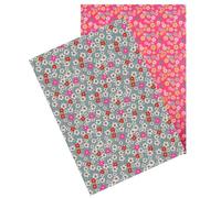Washi Paper Papier Adhésif A4 2 Feuilles Fleurs Liberty
