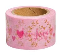 Washi Tape Love sur fond blanc - 15 m x 3 cm Blanc G
