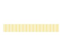 Washi Tape Rayures, Jaune Soleil, 10mm, Rouleau 15