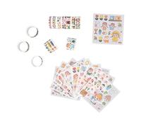Washi Tape Set DIY Decorative Stickers Repeatedly Paste Leave No Marks High Viscosity Adhesive for Scrapbooking Gift Wrapping Envelope Sealing 10 Rolls 10 Stickers 3 Meters Each (83195-Fat House