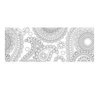 Washi tape XL à colorier - Flower power Blanc