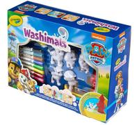 Crayola - Washimals Pat' Patrouille, Kit Activité avec 5 bébés Animaux, 8 Feutres Lavables, Baignoire avec Douche, Petite Brosse, Jeu et Cadeau pour Enfants, à partir de 3 Ans, 74-0291