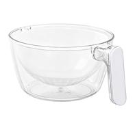 Washing Basket - 8.46 Inches Non-Slip Rotatable Fruit and Vegetable Washer for Easy Rinsing, Salad Prep with Strainer Function, Bowl Set for Food Mixing, Cleaning, Cooking Prep, Camping, PET Material