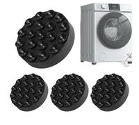 Washing Machine Anti-Vibration Pads, Anti-Slip Stabilizer Foot Pads, Elastic Shock Absorber For Washing Machines, Washer Stabilizing, Home Appliance Protection