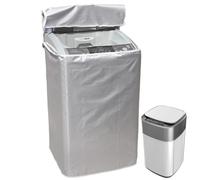 Washing Machine Cover - Polyester Silver Coated, Dryer Cover | Waterproof Dustproof UV Protector | Sunscreen Anti-Crack Shell Washer Covers For Front Load Drum And Dryer