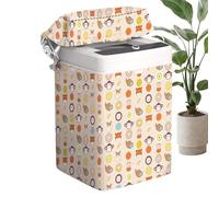 Washing Machine Cover, Zippered Appliance Protector, Waterproof Shield Dust and Moisture, Standard Size, Gray, Ideal for Balcony, Dorm, Apartment, Laundry Room, Home Use