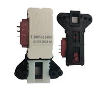 Washing Machine Door Switches, Washer Lid Lock Switch, 1.77x1.65x1.02 Inches, High Efficiency Replacement Part, Secure Fit Connector for Laundry Room Maintenance and Repairs, White