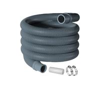 Washing Machine Drain Hose | 3.3 Ft, PVC + PP, 18mm Inner Diameter | Universal Replacement Drain Pipe With Clamps & Connector | Bend Resistant, Leak Proof, Crack Proof