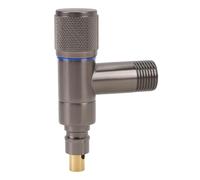 Washing Machine Hose Bibb | Auto Shut - Off Valve for Leak Control | Brass Reinforced Inlet Valve for Laundry Room/Basement/RVs | G1 / 2in Male Thread, G3 / 8in Outlet