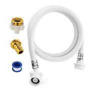 Washing Machine Hoses - Universal PVC Water Supply Lines, Flexible Connection Pipe Appliance Hose Durable Connector Plumbing Accessory| Inlet Long With Leak Resistant Construction For Hot Cold Water