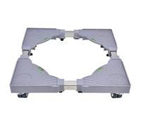 Washing Machine Stand | Adjustable & Movable Base with 360° Rollers/Security Lock | Universal Support Shelf for Laundry Appliances | Easy Assembly, 500 lbs Capacity