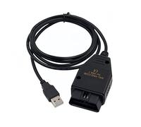 Washinglee Câble de diagnostic OBD2 pour VW, Audi, Skoda et Seat, Scanner ECU de voiture, câble USB compatible avec VAG KKL 409 (Noir)