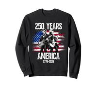 Washington Abraham Lincoln Playing Guitar 4th of July 250th Sweatshirt