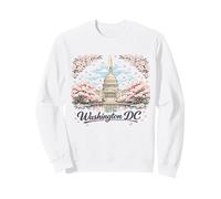 Washington DC Cherry Blossoms Landmark Art Souvenir Voyage Sweatshirt