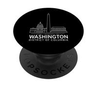 Washington DC Lincoln Memorial USA Historical Capitol Art PopSockets PopGrip Adhésif