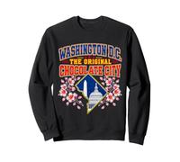 Washington DC The Original Chocolate City Retro Varsity Sweatshirt