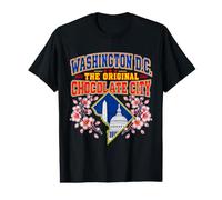 Washington DC The Original Chocolate City Retro Varsity T-Shirt Graphique avec Valeur