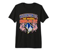 Washington DC The Original Chocolate City Retro Varsity T-Shirt Haut de Gamme