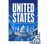 Washington DC Travel Puzzle 1000 pièces | puzzle pour un w nd prolongé le passe temps parfait pour un long w nd loin de la routine à la maison le soir50x75cm