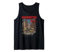 Washington DC Vintage City Street Voyage Souvenir Graphique Débardeur