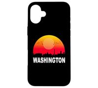 Washington DC Vintage Sunset Retro City State USA Coque pour iPhone 16 Plus