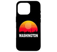 Washington DC Vintage Sunset Retro City State USA Coque pour iPhone 16 Pro