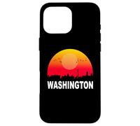 Washington DC Vintage Sunset Retro City State USA Coque pour iPhone 16 Pro Max