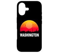 Washington DC Vintage Sunset Retro City State USA Coque pour iPhone 17