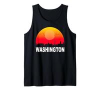 Washington DC Vintage Sunset Retro City State USA Débardeur