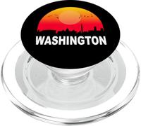 Washington DC Vintage Sunset Retro City State USA PopSockets PopGrip pour MagSafe