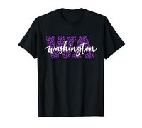 Washington Leopard Print WA Varsity State Pride T-Shirt