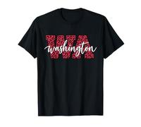 Washington Leopard Print WA Varsity State Pride T-Shirt