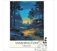 Washington Missouri Puzzle 1000 pièces | puzzle à faire à votre rythme un passe temps flexible que vous pouvez commencer et arrêter quand vous voulez à la maison