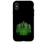 Washington The Evergreen State Nature Lover Forest Coque pour iPhone X/XS