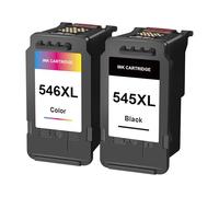 Washope 545XL 546XL Cartouches d'encre Remplacement pour 545 546 XL pour MX495 TR4550 MG2555s TS3151 MG3050 MG2950 TS3350 TS3150 TR4551 MG2550s (Noir, Tri-Colore)