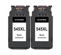 Washope 545XL 546XL Cartouches d'encre Remplacement pour 545 546 XL pour TS3350 TR4551 TS3351 TS3355 iP2850 MX495 TS3450 TS3355 TR4550 MG2555S MG2450 MG2950 (2 Noir)