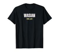 WASIAN | Identité Ethnique de Culture du Patrimoine Blanc et Asiatique T-Shirt Graphique avec Valeur