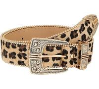 Wasise Ceinture imprimé léopard - Ceinture imprimée guépard, ceintures léopard pour femme, ceintures en cuir PU, ceintures léopard pour robes ou jeans, accessoire de vêtements tendance et exquis