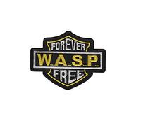 Wasp Forever Free Metal Band Écusson Patch en fer brodé sur accessoire