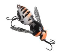Wasp Lure Fishing - Artificial Reusable with Hook, Wasp Crawler Lure | Fly Fishing Lures Bait Perch Lake River Area Reservoir Along Shoreline Bumble Fishing Lure Realistic with Hook Reusab