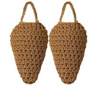 Wasp Nest Decoy - 2 Pieces Realistic Cotton,Artificial Wasp Nest Decoy - 7.87x12.6 inches for Garden Yard Backyard Eaves Courtyard Park Beach House
