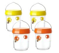 Wasp Trap Set 4 Pieces Asian Giant Hornet Trap, Removable Reusable Wasp Trap (B. Jaune et Orange)