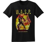 Wasp W.A.S.P. The Last Command Tour Cotton T-Shirt Unisex Mens Fashion Shirt Cotton Tee Shirts Short Sleeve Black 3XL