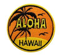 WASPRO Aloha Hawaii Patch, Patch Hawaï, Voyage Hawaï Patch brodé à repasser ou à coudre pour vêtements, etc. 7 cm