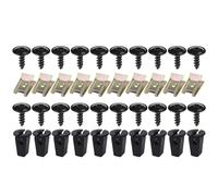 WASQUBKS Compatible for VW Audi A1 A3 A4 A5 Q5 Q7 TT Seat 4,8 x 16 mm, Cache Moteur, Protection Contre Les éclaboussures, Passage de Roue, vis Torx, Clip de Fixation.(AB 40pcs(Recommend))