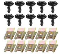 WASQUBKS Compatible for VW Audi A1 A3 A4 A5 Q5 Q7 TT Seat 4,8 x 16 mm, Cache Moteur, Protection Contre Les éclaboussures, Passage de Roue, vis Torx, Clip de Fixation.(Set B - 20Pcs)